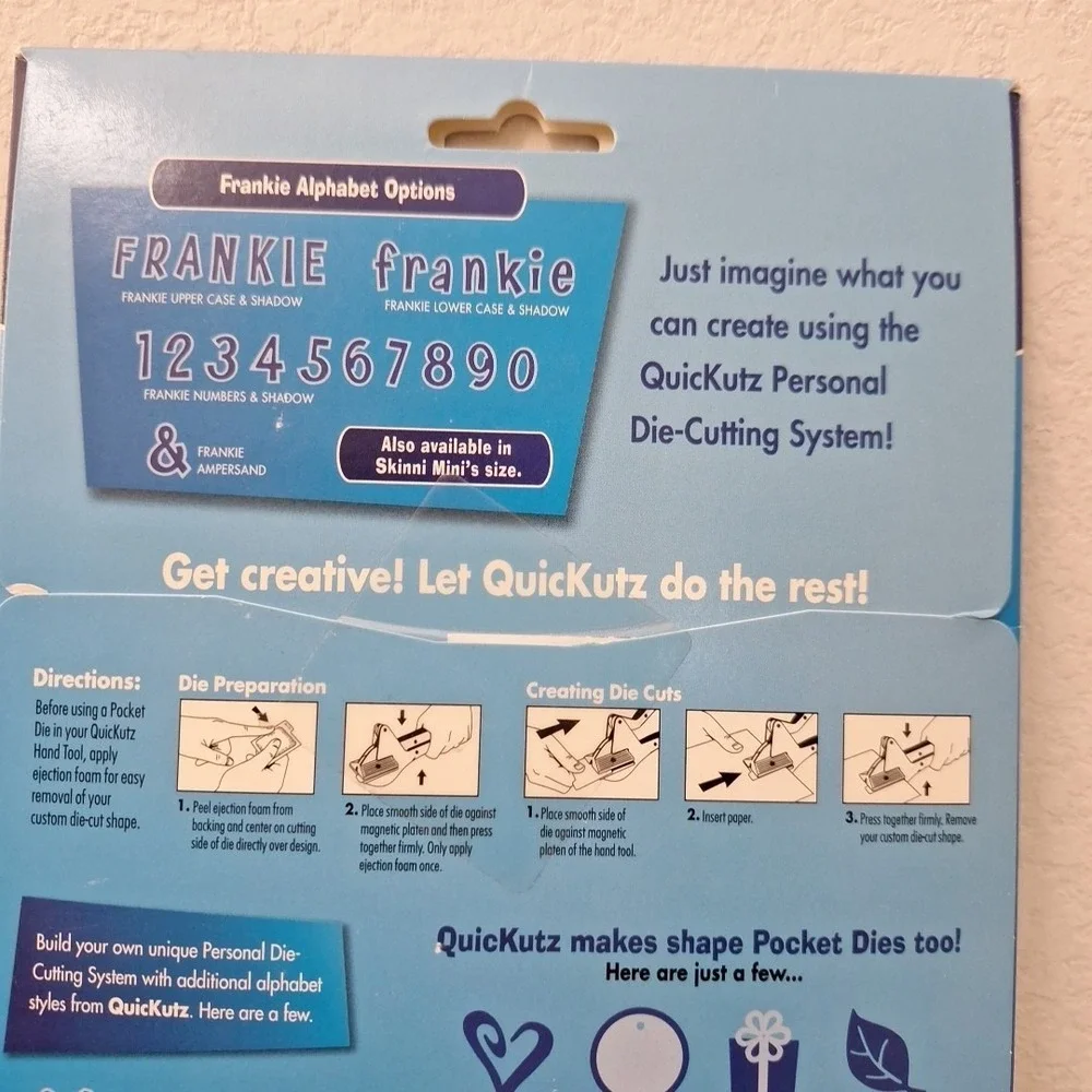 NEW SEALED Vintage QuicKutz FRANKIE 1 1/4